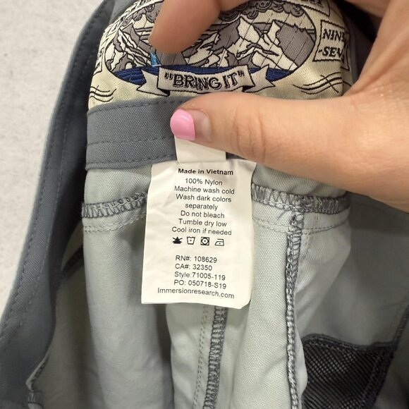 Immersion Research Board Shorts Womens 6 Gray Nylon Swim Surf Quick Dry Pockets - Picture 12 of 13